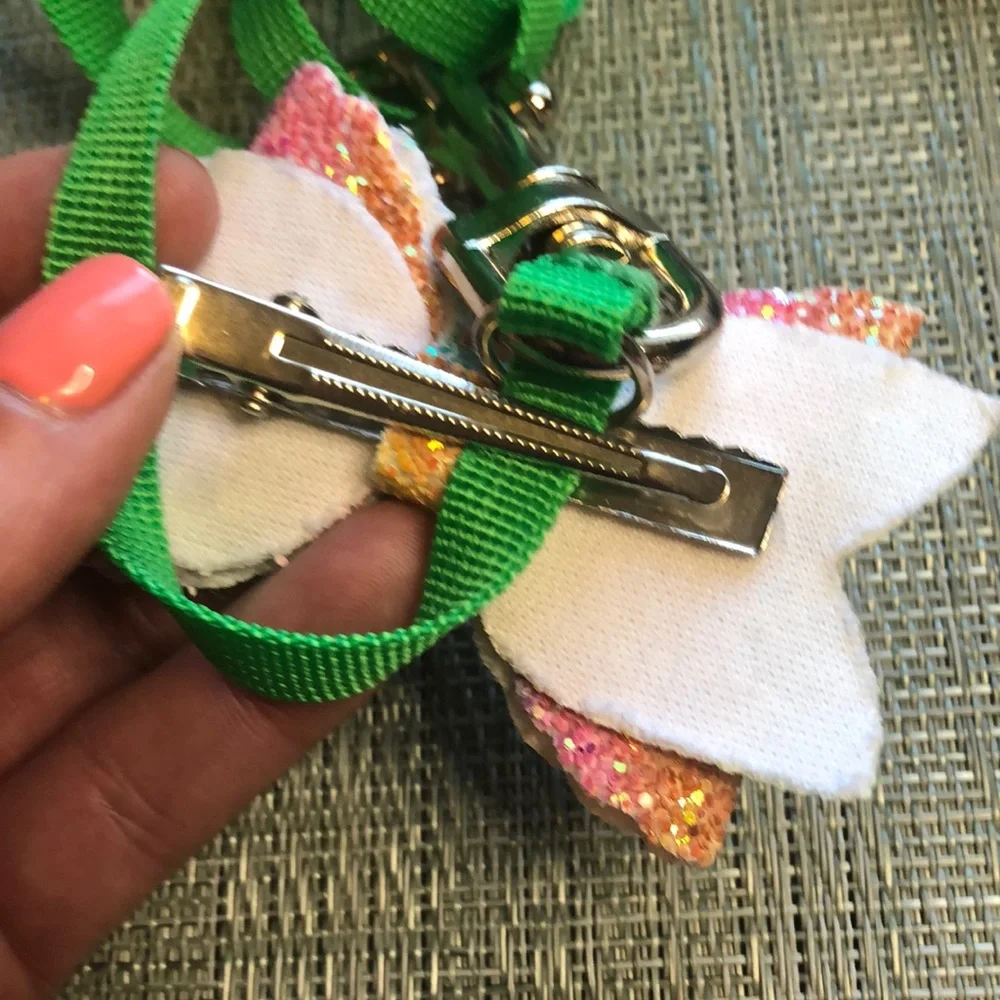 🐾 Dog Leash and Detachable Bow Set in Abstract 🐾